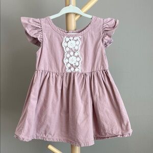 ⭐️⭐️PICK 5 / $20 Baby Girl Purple Dress with Lace Detail 6-12M